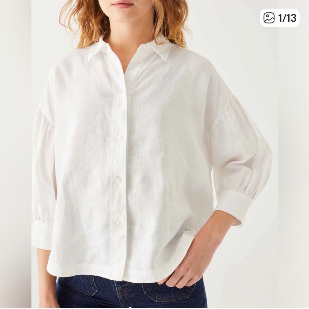 Voyageur by Mersea linen blouse size medium